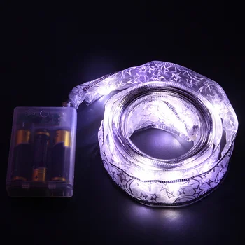 4M Dantelă Panglică Ghirlanda LED Nunti Petrecere Decorative String Lumini Ghirlande de Vacanță cu Baterii Lumini DIY Decoratiuni
