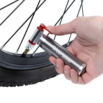Pompă de bicicletă Accesorii din Aliaj de Aluminiu de CO2 Pneumatic Biciclete Pompa de Aer Mini Bicicleta cu Aer Pompă de Anvelope Baketball Fotbal Pompa de Aer Dropship