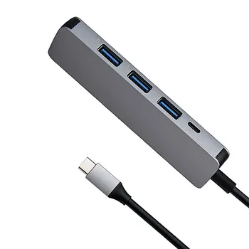 Dispozitiv inteligent de Consum de Tip C USB 3.1-4 Porturi Hi-Speed USB 3.0 Muti Hub Adaptor pentru Macbook Durabil