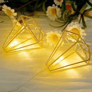 Noutatea 10 LED-uri Lumini de Basm Șir de Metal Decorative de Lumină Petrecere de Crăciun Lumini pentru Petrecerea de Halloween Decor de Nunta