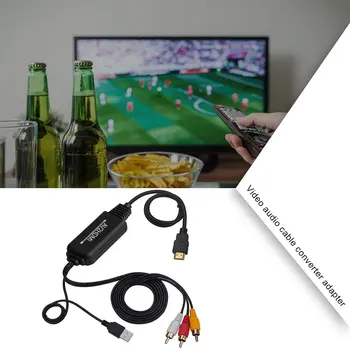 3RCA La HDMI Av Audio Video, Cablu Compozit Adaptoare 1080p Cu Cablu de Încărcare Usb Convertor Adaptor