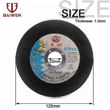 125mm Metal Disc de Tăiere Tăiat Roți Polizor unghiular Plat din Oțel Inoxidabil Felie Armat cu Fibre de Șlefuire Discuri 2-50pcs