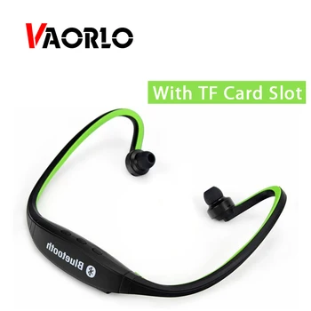 VAORLO Sport Wireless Bluetooth Casti Handsfree Casti de Funcționare Căști Pentru Telefon Mobil, Suport TF Card S9 Căști