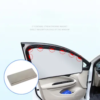 Universal 2 PC-uri Auto parasolar Capac UV Proteja Perdea Geam Lateral Culisant de Acoperire Piese Auto Portabil Auto Parasolar pentru Sofer