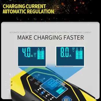 În 2020, Noul Incarcator de Baterii Auto 12V 24V 8A 4A Plumb-acid Baterie Responsabilului de Inteligent, Rapid de Încărcare de Baterie Auto Accesorii