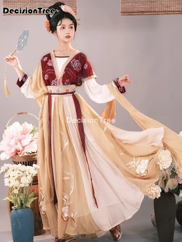 2021 chineză tradițională femei dinastiei tang hanfu rochie retro hanfu costum chinezesc cosplay antice orientale de performanță costum