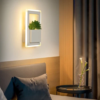 Modernă cu led-uri lampă de perete camera de zi dormitor lampă de noptieră coridor, culoar balcon îmbrăcăminte machiaj cameră de arta decorativa planta lampă de perete