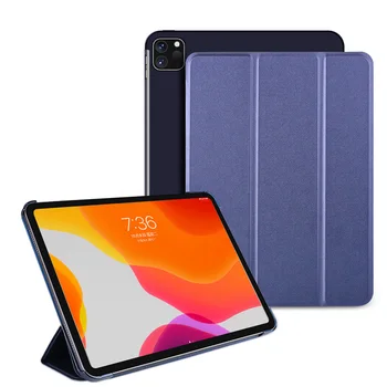 De caz Pentru iPad Pro 11 2020 a 2-a Generație de Piele PU Tri-Fold Sta Smart Cover Pentru iPad Air 4 10.9 2020 PC Hard Înapoi Caz Comprimat