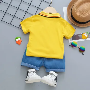 Vara Desene animate pentru Copii Haine Copii Baieti Fete de Moda T-Shirt, pantaloni Scurți 2 buc/seturi de Copii de Îmbrăcăminte pentru Sugari Copil din Bumbac Sport