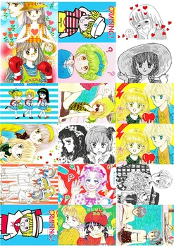 18PCS Manga Autocolante de desene animate drăguț Meserii Și Scrapbooking autocolante jucarii copii carte autocolant Decorativ DIY Papetărie