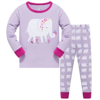 Copiii Casual Pijamale Stabilită de Îmbrăcăminte pentru Băieți și Fete Desene animate Sleepwear Costum de Seturi de Copii cu mâneci Lungi+Pant 2-Bucata de Bumbac Seturi de Pijamale