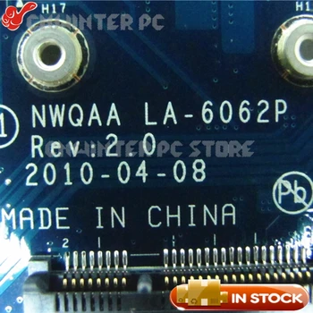 NOKOTION K000104420 Placa de baza Pentru Toshiba Satellite A660 A665 Laptop Placa de baza NWQAA LA-6062P HM55 DDR3 cu placa Grafica
