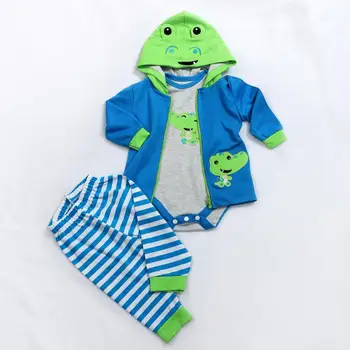 Papusa Haine pijamale se Potrivesc 45-48cm 58-60cm Bebes renăscut bonecas fată băiat silicon păpuși îmbrăcăminte set cadou pentru copii