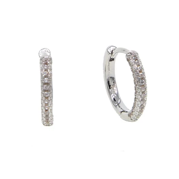 CZ mici hoop cercei pentru femei de sex feminin de bijuterii de înaltă calitate de argint 925 Pavate Cubic zirconia mini hoops 3 culoare