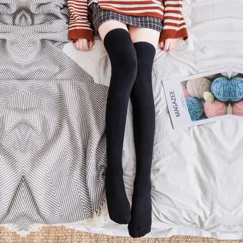 Toamna Și Iarna Cald Femei Ciorapi De Moda Terry Moale Confortabil Coapsei Deasupra Genunchiului Șosete Elastice Șosete Lungi Pentru Femei