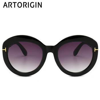 2019 Nou ochelari de Soare pentru Femei T de Mari Dimensiuni, de formă Ovală Epocă Ochelari de Soare UV400 Gradient de Design de Brand Doamnelor sex Feminin Nuante