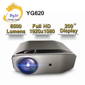 BYJO TECH YG620 Noul Pilot Proiector LED Full HD de 1920x1080P Home Theatre 6500 lumeni Videoproiector 3D Proyector HDMI WiFi Multi-Scr