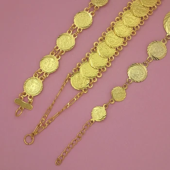 Monedă turcească Bratara pentru Femei Fashion Ieftine Bratari Etiopian Bijuterii Vintage Clasic Monedă Șir Bratara pulsera turca