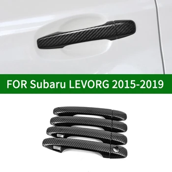 Pentru Subaru LEVORG-2019 Lucios, din fibra de Carbon model side Mânerul Ușii Capace Ornamente 2016 2017 2018