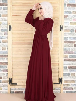 Eid Mubarak Musulman Dubai Abaya Hijab Rochii Abayas pentru Femei Turcia Kimono Dress Vestidos oaspeți dispun de facilități moderne jilbab-ul Femme Musulmani Halat