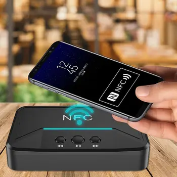 5.0 Receptor Bluetooth Inteligent NFC A2DP RCA AUX Jack de 3,5 MM Adaptor Wireless Mașină