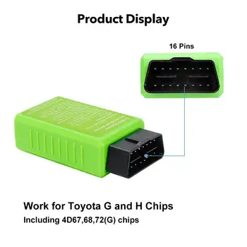 Toyota G și Toyota H Cip OBD ale Vehiculelor de la Distanță Cheie de Programare Pentru Toyota G Cip Sec Chip Vehicul Adauga Transponder Accesorii Auto