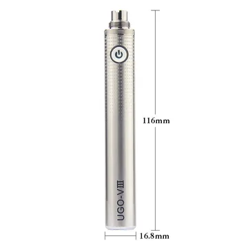 1300mah Filet 510 Vape Mod Pen Baterie Reîncărcabilă UGO V3 Vaporizator 3.7 v eGo T UGO V III pentru Evod Vape Cartuș