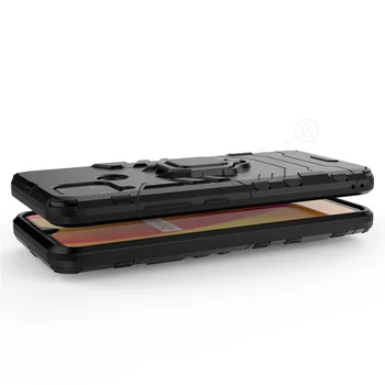 Pentru Oppo Realme C15 Caz Acoperire Realme C11 C12 C3 C1 C2 Rezistent La Socuri Bara Inel Magnetic Titularul Armura Caz De Telefon Realme C15