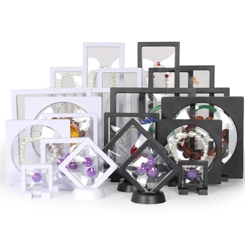 10piece Transparent folie PE display colecta cutie de argint 925 Bijuterii brățară, inel, cercei 15inch Colier Bratara
