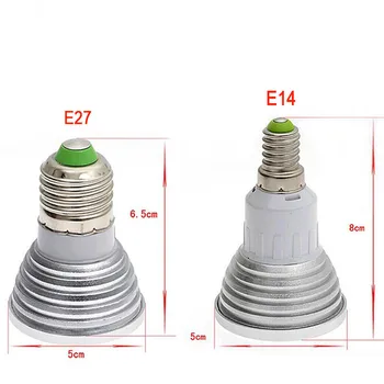 E27 E14 LED-uri RGB Bec Lampa de Culoare Schimbătoare LED lumina Reflectoarelor Magic Iluminare Cu IR de la Distanță Controler pentru Petrecerea de Crăciun Decorare
