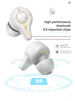 9D Stereo TWS pavilioane Wireless Putere, Display Digital Bluetooth 5.0 Căști HIFI In-ear Sport Funcționare Căști pentru iOS&Android