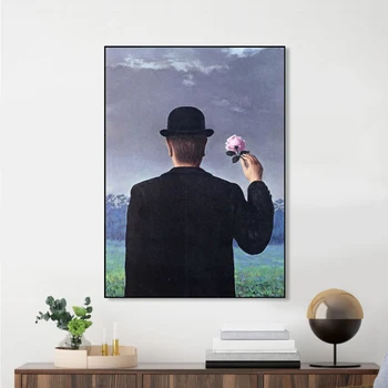Suprarealismului Clasic Rene Magritte Panza Pictura Postere si Printuri Quadros Arta de Perete Imaginile pentru Camera de zi de Decorare Acasă