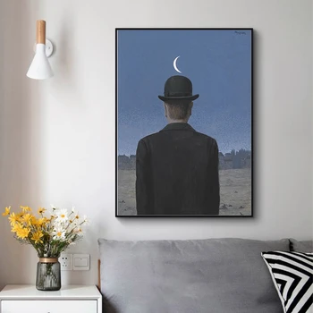Suprarealismului Clasic Rene Magritte Panza Pictura Postere si Printuri Quadros Arta de Perete Imaginile pentru Camera de zi de Decorare Acasă