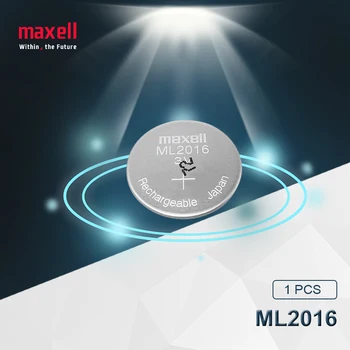 100pc Maxell Original ML2016 ML 2016 3v Li-Ion baterie Litiu-Ion Reîncărcabilă Monedă de Celule Buton RTC CMOS Baterie, Baterii
