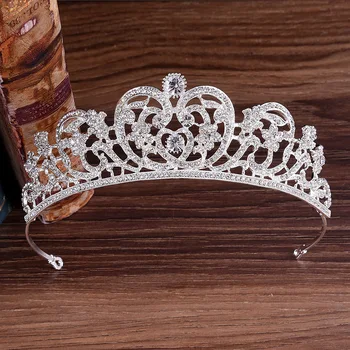 Printesa Diana Coroana Europene Mireasa, Accesorii de Nunta Clasa AAA Zircon Pietre de Cristal de Mireasa Tiara Coroana Frizură