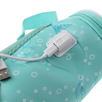 USB Încălzitor de biberoane Incalzitor Izolate Sac de Călătorie Cupa Portabil In Masina de Incalzire Bea Lapte Cald Termostat Geanta Pentru Hrana Nou-nascutului