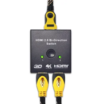 ZY-HS12 Mini HDMI 2.0 Bi-Direcția Comutatorul 1x2 2x1 AB HDMI Switcher Cutie Suport HDCP 2.2 Trece Prin 4K 3D Pentru PS4 Apple TV HDTV