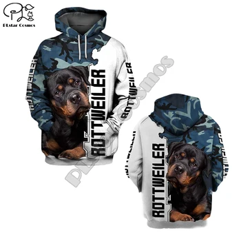 Mens Amuzant câine Rottweiler de imprimare 3d Noi hanorace de toamna cu maneci lungi Pulovere femei pulover de trening hoody primăvară uza