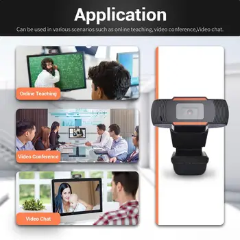 OULLX 720P Webcam Inteligent WebCam USB Pro aparat de Fotografiat Built-in Microfon pentru Desktop Laptop-uri de jocuri PC Camera Web Pentru sistemul de OPERARE Windows Android