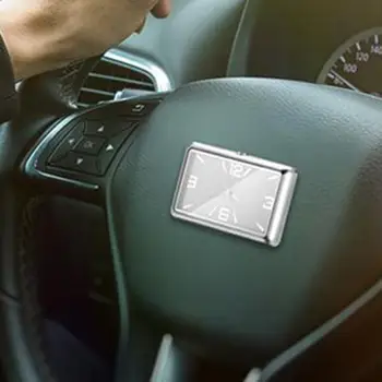 Moda Pătrat Ceas Mașină Decoratiuni Interioare autoadezive Electronice Vent Clip Ceas pentru Styling Auto