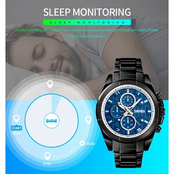 SKMEI Moda Ceas Inteligent Bărbați Ceas de mână rezistent la apă Bluetooth Smartwatches Calcul Calorii Ceas Barbati Ceas Relogio Masculino