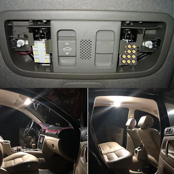 100buc T10 Feston 12 15 18 24 48 LED-uri SMD 1210 Auto Auto Dome de Interior Panoul de Lumina de Citit Bec Lampa Adaptoare