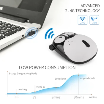 2.4 G Wireless Optical Mouse Mouse de Calculator 1200 DPI Animale Drăguț Cățeluș Reîncărcabilă Mini Mouse-ul Pentru Copii Fata de Cadouri Pentru Laptop PC