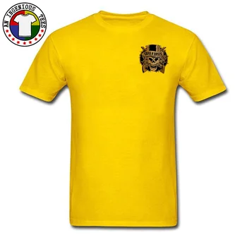 Barbati Cool T-Shirt Guns N Roses Craniu de Aur Gotic Teuri La Vânzare Personalizate Topuri Tricouri Amuzante Trupa T Shirt Hiphop Geek Tricou