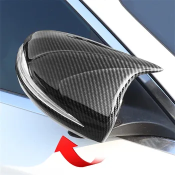 Fibra de Carbon de Culoare Oglinda Retrovizoare Capacul de Protecție Garnitura Pentru Mercedes-Benz W205 W213 X253 C E GLC Masina de Clasa Styling Modificat