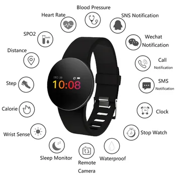 Smart Band Tensiunii Arteriale Ceas Fitness Tracker Watchproof IP68 GPS Heart Rate Monitor Pedometru Watch Sport Sănătate Bărbați Femei