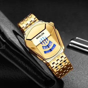 Noul Sport De Aur Mens Ceasuri Cuarț De Brand De Lux Ceas Pentru Bărbați Oțel Inoxidabil Ceas De Mână Rezistent La Apă Ceas Relogio Masculino