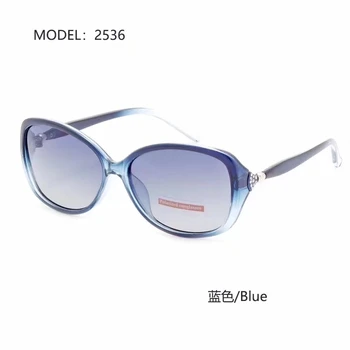 S2536 de înaltă calitate UV400 polarizate unic în aer liber în stil gradient de culoare 2018 moda ochelari de soare pentru femei