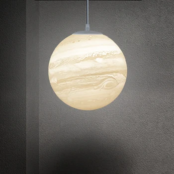 Nordic Creative Planeta de Imprimare 3D Pandantiv Lumina Lunii Jupiter Planeta Lămpi