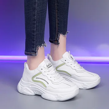 Femei Sport Adidasi Pantofi pentru Femei Vulcaniza Pantofi cu Talpă de Funcționare Respirabil Femei Indesata Adidasi de Mers pe jos de Pantofi 2020